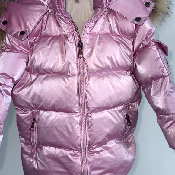 BILA Kids Puffer Snowsuit Set – Metallic Pink (Jacket + Pants) – Size 4 - Picture 3 of 8